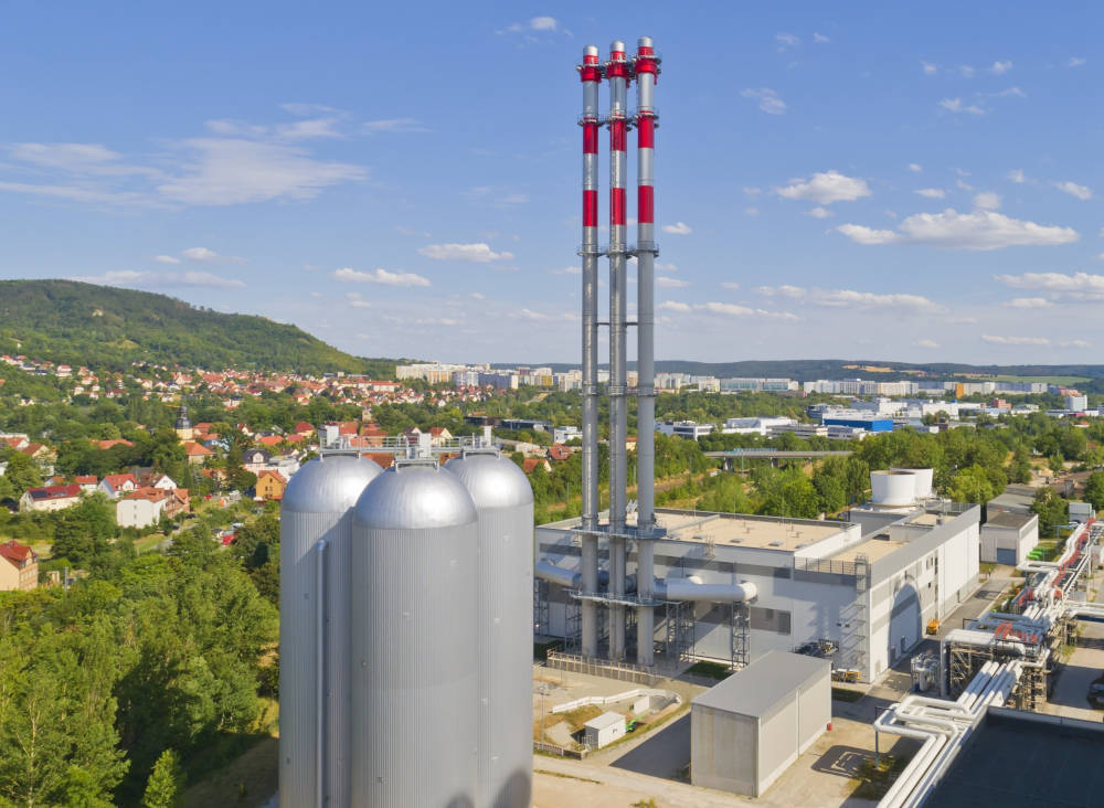 Das Gasmotoren-Anlagen-Gebäude in Jena. Copyright: Michael Miltzow