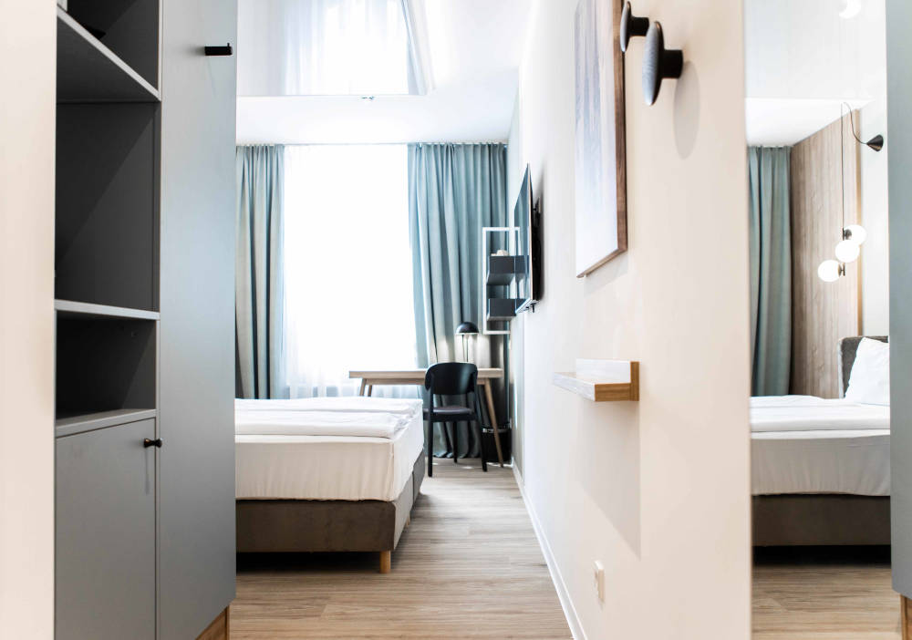 Ein Zimmer im elaya-hotels-Haus in Regensburg. Quelle: Gorgeous Smiling Hotels