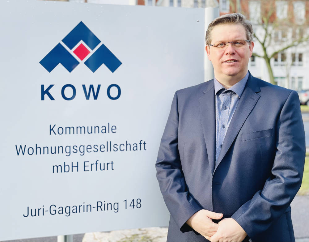 Alexander Hilge,
 Geschäftsführer der Kommunalen Wohnungsgesellschaft mbH Erfurt. Foto: KoWo