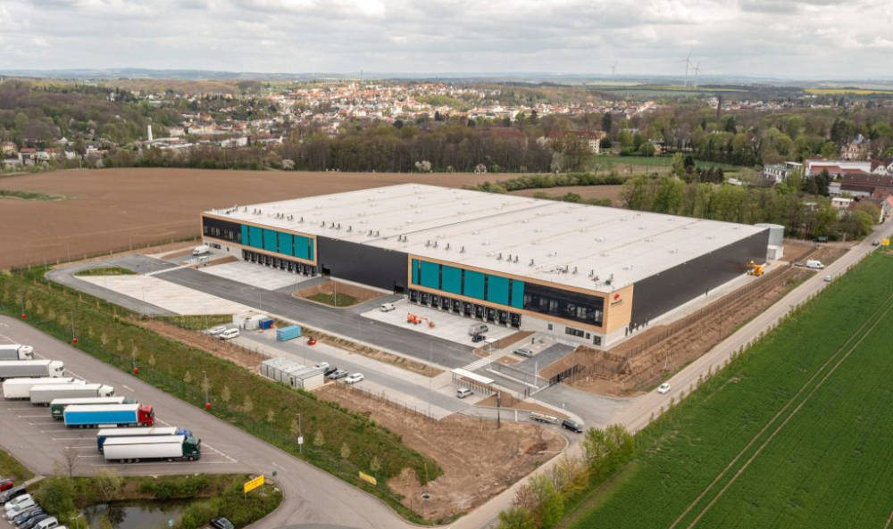 Das fertige Logistikzentrum Zwickau Nord in Ponitz. Copyright: Swiss Life Asset Managers