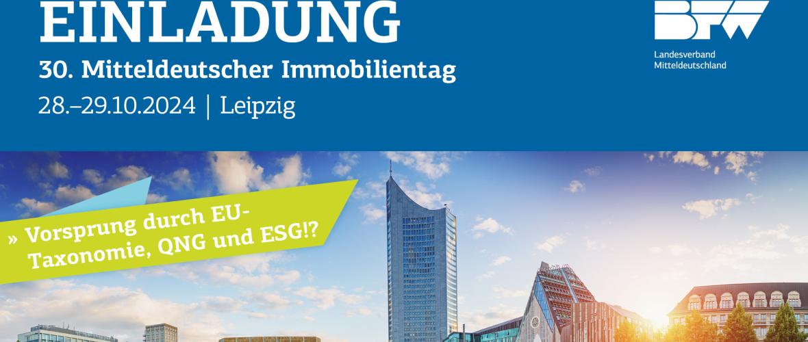 BFW Mitteldeutschland: Vorsprung durch EU-Taxonomie, QNG und ESG!? 